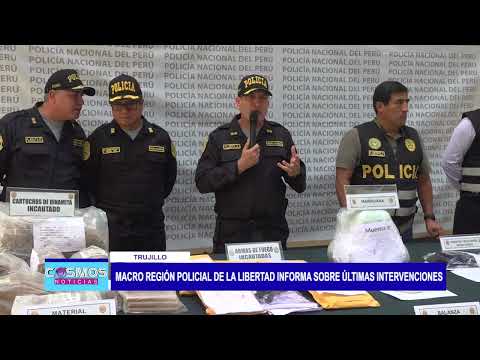 Trujillo: Macro Región Policial de La Libertad informa sobre últimas intervenciones