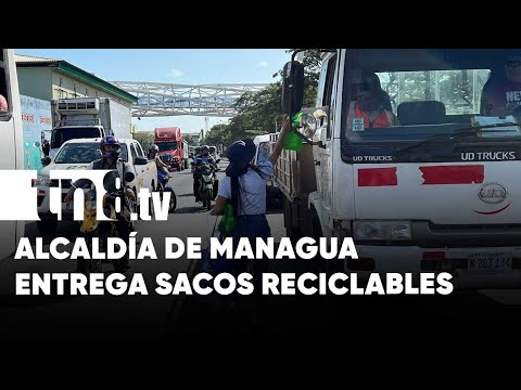 Alcaldía de Managua entrega bolsas reutilizables a conductores - Nicaragua