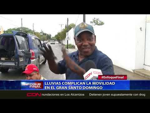 Lluvias la movilidad en el Gran Santo Domingo