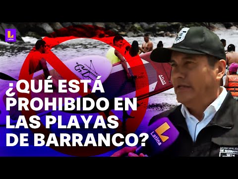¿Están prohibidas las actividades deportivas en las playas de Barranco?