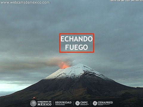 ? #POPOCATÉPETL | ¡Con la flama encendida! El #Volcán #EnVivo