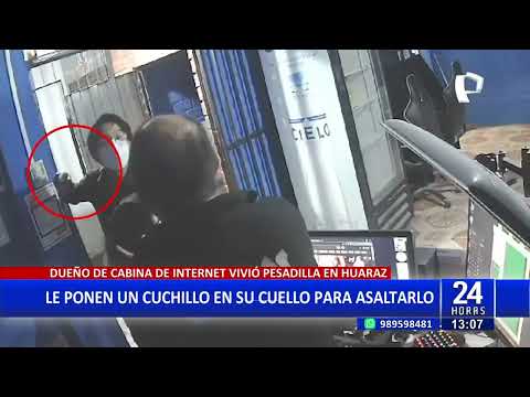 24Horas Huaraz: Le ponen un cuchillo en el cuello para asaltarlo