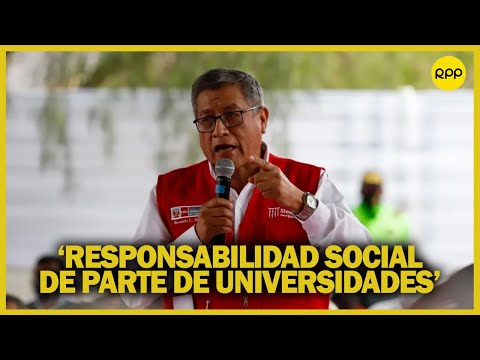Rosendo Serna: “La universidad (privada) tiene que jugar su rol de responsabilidad social”