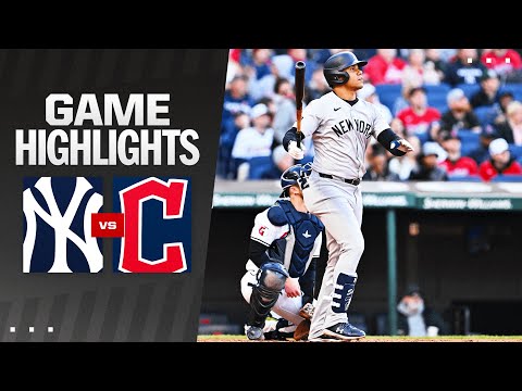 Yankees vs. Guardians Game 2 Highlights (4/13/24) | MLB Highlights