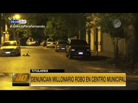 Denuncian millonario robo en Centro Municipal de Asunción