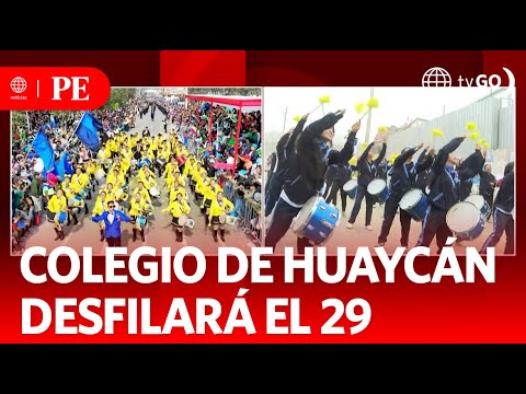 Colegio ganador de concurso se prepara para el desfile del 29| Primera Edición | Noticias Perú