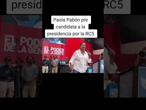 Paola Pabón es pre candidata a la presidencia de la RC5 #ecuador #rafaelcorrea #ecuatorianos