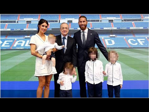 El guiño de Pilar Rubio y sus hijos al Real Madrid en la emotiva despedida de Sergio Ramos