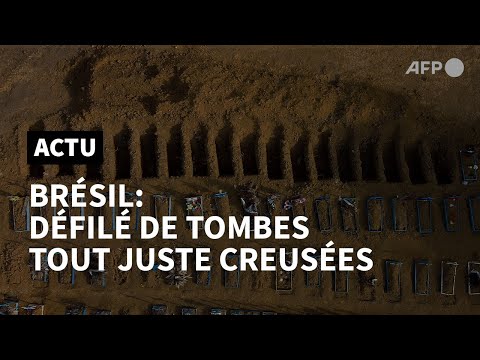 Brésil : images de tombes fraîchement creusées à Sao Paulo | AFP