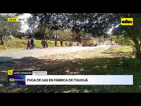 Evacuan barrio en Itauguá por fuga de gas en una fábrica