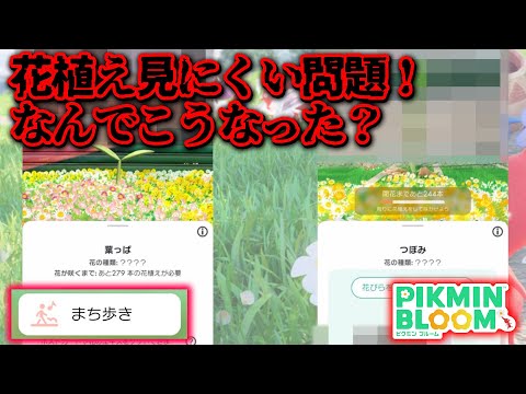 【ピクミンブルーム】花植え見にくい問題！なんでこうなった？【Pikmin Bloom】