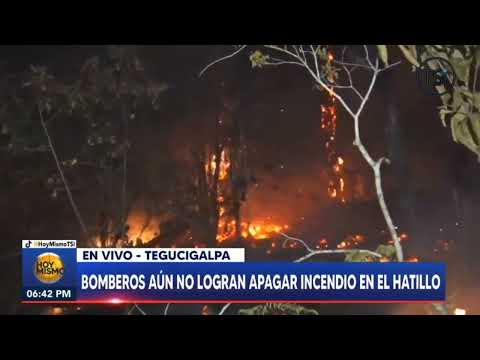 Bomberos no logran apagar incendio en El Hatillo