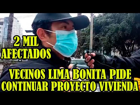 VECINOS DE LIMA BONITA DE SAN BARTOLO DENUNCIAN PARALIZACIÓN CONSTRUCCIÓN DE VIVIENDAS..