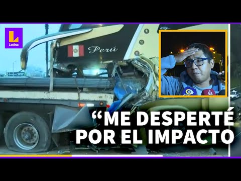 Surco: chofer de bus muere luego de chocar contra trailer en Panamericana Sur