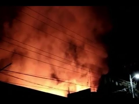 Se registra incendio mercado de Mazatenango