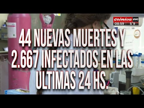 Alarma: 44 nuevas muertes por coronavirus en nuestro país