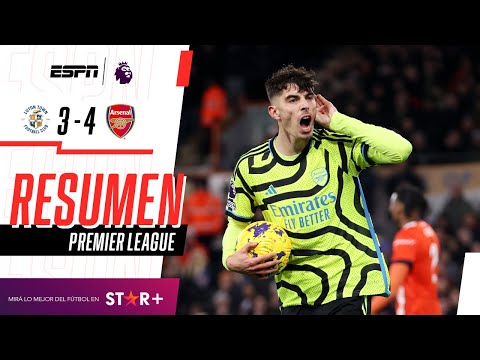 ¡PARTIDAZO Y AGÓNICO TRIUNFAZO GUNNER PARA ALEJARSE EN LA CIMA! | Luton 3-4 Arsenal | RESUMEN