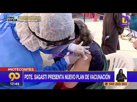 ? El Presidente de la república Francisco Sagasti presenta nuevo plan de vacunación