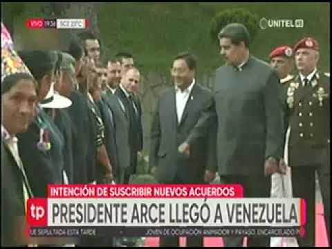 20042023   PRESIDENTE ARCE LLEGO A VENEZUELA PARA SUSCRIBIR NUEVOS ACUERDOS   UNITEL