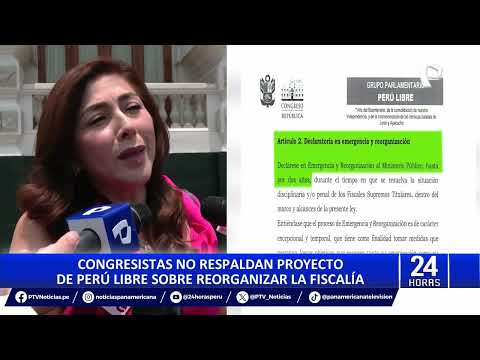 Congreso: reacciones por proyecto de Perú Libre para declarar en emergencia el Ministerio Público