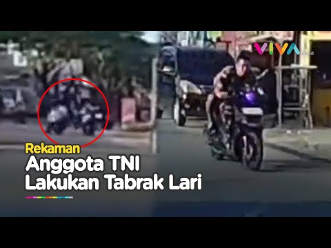 VIDEO Pemuda Berseragam TNI Kabur Usai Tabrak Ibu Hamil