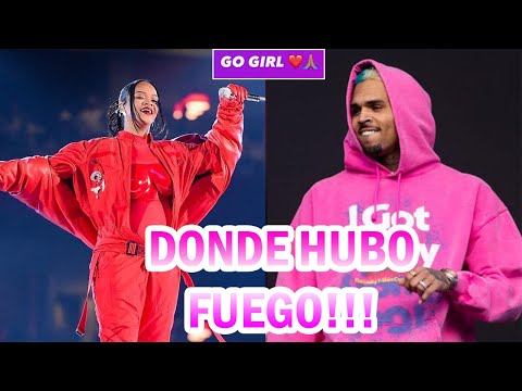 CHRIS BROWN reacciona al anuncio de EMBARAZO de RIHANNA en el SUPER BOWL... fuera de lugar?