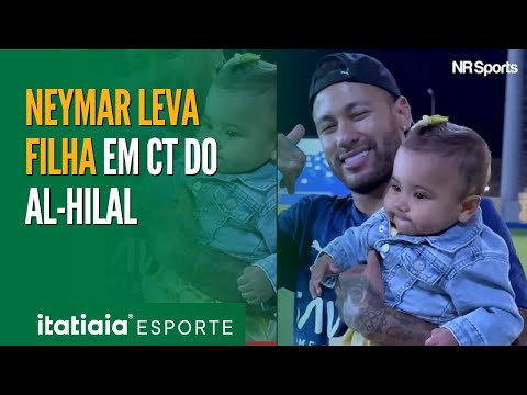 NEYMAR LEVA FILHA MAVIE PARA CONHECER CENTRO DE TREINAMENTO DO AL-HILAL