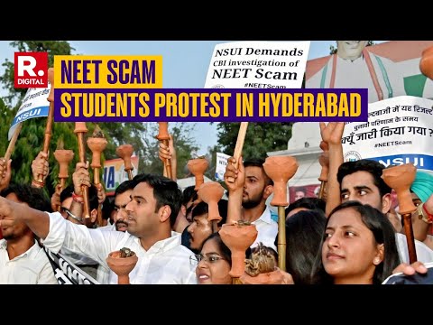 NEET Scam: Mega Showdown In Hyderabad, Students Take To The Streets, Demanding Re-Examination