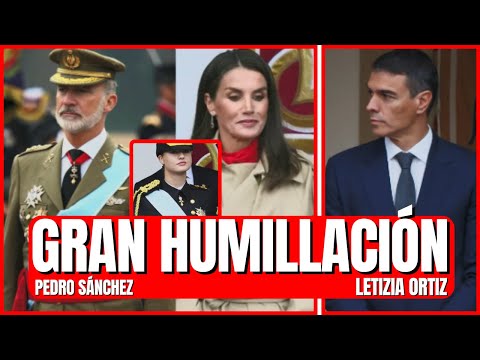 La GRAN HUMILLACIÓN a Pedro Sánchez PÚBLICAMENTE de Felipe VI y Leonor