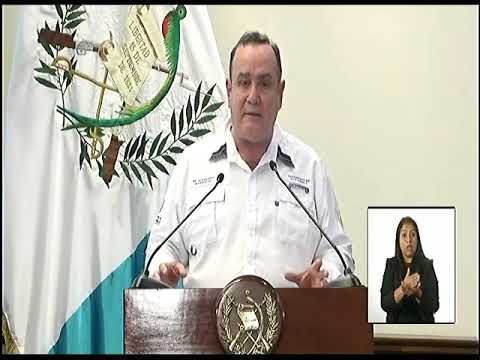 El Presidente Alejandro Giammattei informó de dos casos más de coronavirus en Guatemala