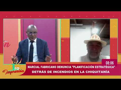 Marcial Fabricano denuncia planificación estratégica detrás de incendios en la Chiquitanía