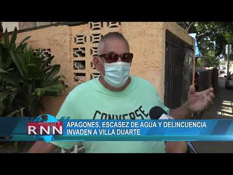 Apagones, escasez de agua y delincuencia invaden a Villa Duarte