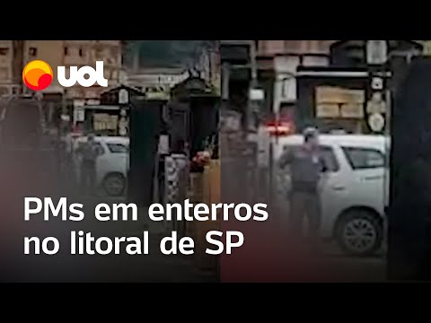 Policiais são filmados em enterros de mortos em ações da PM: 'Intimidação'; veja vídeos