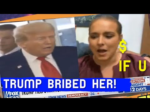 EXPOSED ON LIVE TV  TRUMP GAVE $100 TO  buy her V****