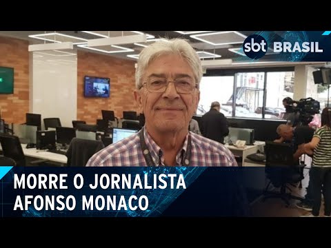 Morre o jornalista Afonso Monaco | SBT Brasil (13/04/24)