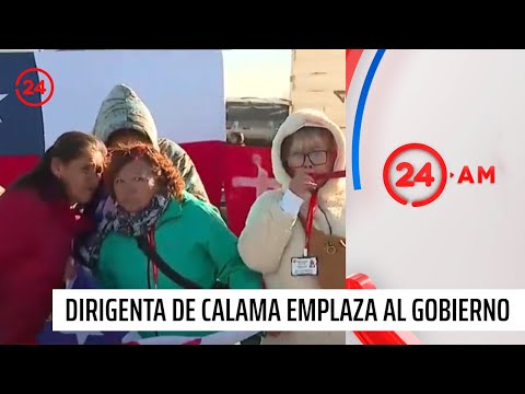 Dirigenta de Calama emplaza al Gobierno: Las migajas no son suficientes | 24 Horas TVN Chile