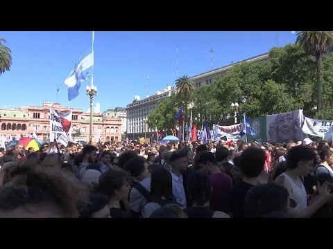 Mothers of Plaza de Mayo protest president elect's far-right programme