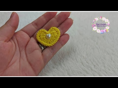 CORAZÓN A CROCHET ?/ APLICACIÓN/ PASO A PASO FANI_CROCHET