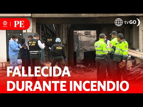 Una fallecida durante incendio de vivienda | Primera Edición | Noticias Perú