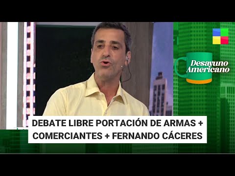Debate libre portación de armas + Fernando Cáceres #DesayunoAmericano | Programa completo (17/08/23)