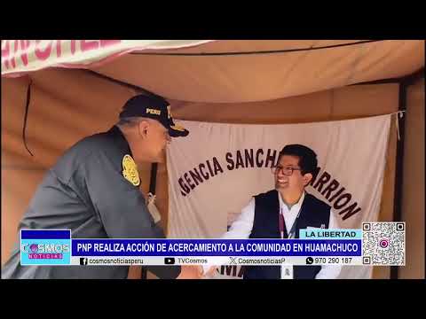 La Libertad: PNP realiza acción de acercamiento a la comunidad en Huamachuco