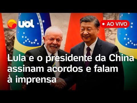 Lula e Xi Jinping falam ao vivo e assinam acordos comerciais entre Brasil e China; assista