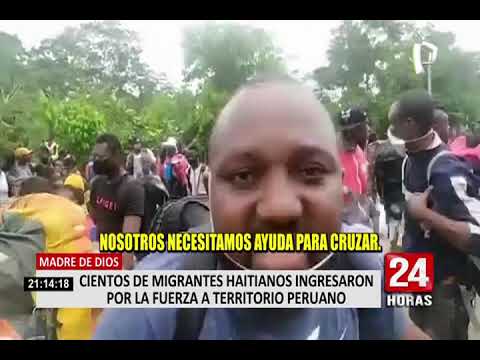 Frontera Perú-Brasil: caravana de haitianos rompió cerco policial e ingresó al país