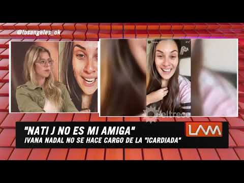 Nati Jota reaccionó en vivo al ver el video de Ivana Nadal justificando su relación con Bruno Siri