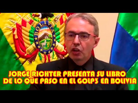 JORGE RICHTER PRESENTA LIBRO EL NOVIEMBRISMO COMO OFRENDA POR LA RECUPERACIÓN  LA DEMOCRACIA BOLIVIA