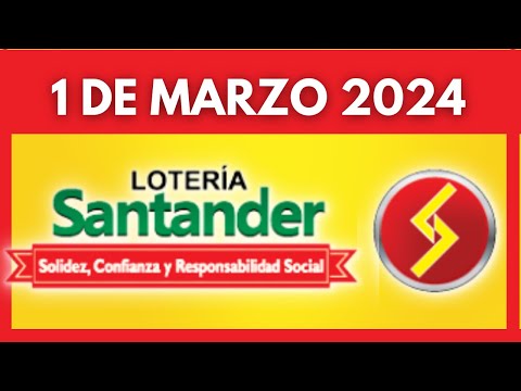 Resultado LOTERIA DE SANTANDER  VIERNES 1 de marzo de 2024