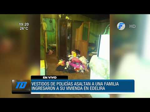 Vestidos de Policías asaltaron a una familia en Edelira