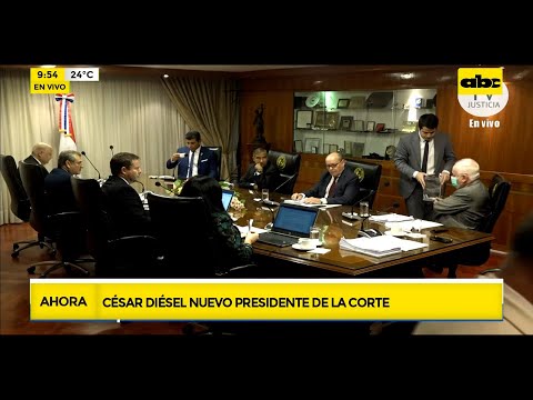 César Diesel, nuevo presidente de la Corte Suprema de Justicia