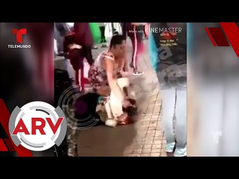 Proxeneta golpea a su sexoservidora en plena calle de Ciudad de México | Al Rojo Vivo | Telemundo