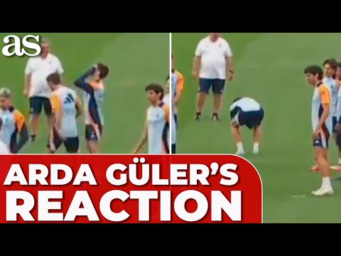 ARDA GÜLER'S reaction after MISSING a PASS in REAL MADRID training